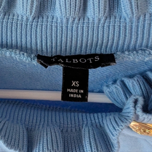 Talbots | Ruffle Trim Raglan Sweatshirt - Picture 3 of 3